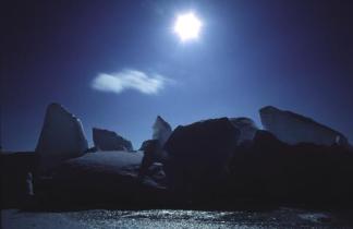 ice floes on Lake Baikal