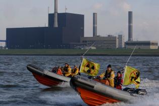 Protest gegen Atomkraftwerk in Deutschland