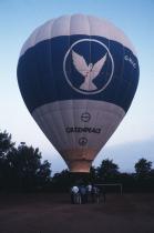 Action against Nuclear Testing with Balloon in Berlin