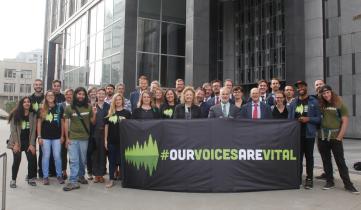 Anhörung zur Meinungsfreiheit bei "Resolute Forest" in San Francisco