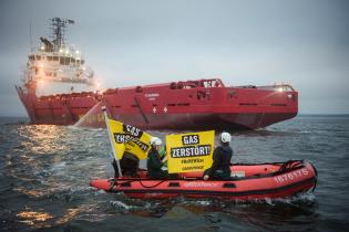 Protest Against Pipeline Laying on the Island of Rügen