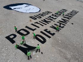 Banner Protest on the Zugspitze