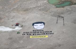 Banner Protest on the Zugspitze