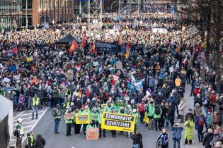 Demonstration against Right-Wing Extremism in Hamburg