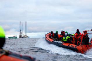 Borkum Gas Project - protest against drilling