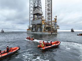 Borkum Gas Project - protest against drilling