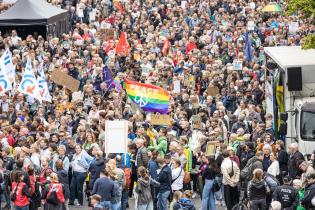 Alliance Demonstration in favour of Democracy and Participation in the European Elections in Hamburg