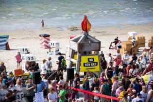 Demonstration against Borkum Gas Project in Germany