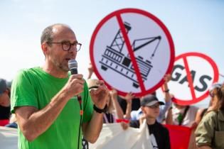 Demonstration against Borkum Gas Project in Germany