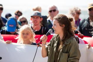 Demonstration against Borkum Gas Project in Germany