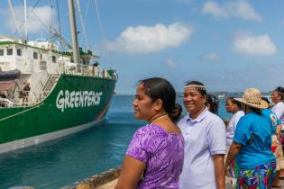 Rainbow Warrior Welcoming Ceremony in the Marshall Islands