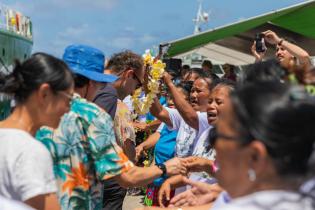 Rainbow Warrior Welcoming Ceremony in the Marshall Islands