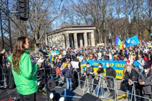 Demonstration für Frieden in der Ukraine in Berlin