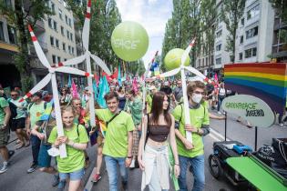 Demonstration in Munich before the G7 Summit