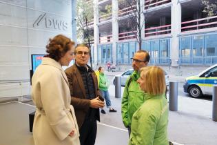 Greenpeace Activists Protest at DWS in Frankfurt