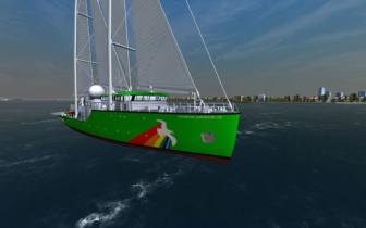 Modell der Rainbow Warrior III