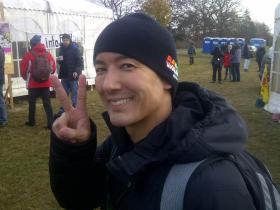 Taro Yamamoto aus Japan auf der Essowiese in Dannenberg