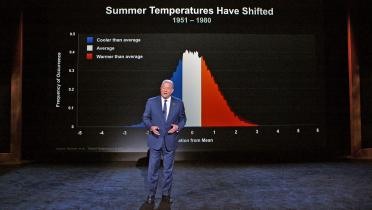 Al Gore bei einer seiner Bühnenshows