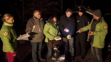 Das Strahlenmessungs-Team in Dahlenburg 08.11.2010