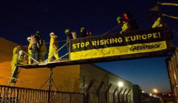 Protest am AKW Fessenheim