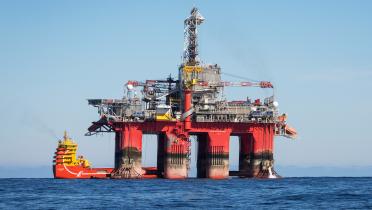 Statoil-Bohrplattform Transocean Spitsbergen in der Barentsee