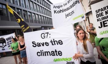 G7-Protest beim Kirchentag