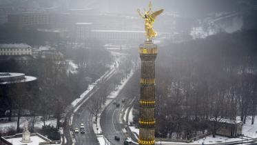 Luftaufnahme von der Siegessäule