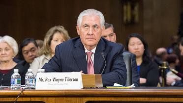 Rex Tillerson bei der Anhörung vor dem US-Senat vor seiner Berufung zum Außenminister.