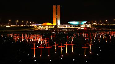 Kreute vor brasilianischem Kongress