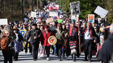 Demo-Marsch in Vancouver