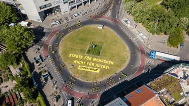 Moritzplatz in Berlin aus der Vogelperspektive