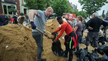 Aufräumarbeiten in Erftstadt