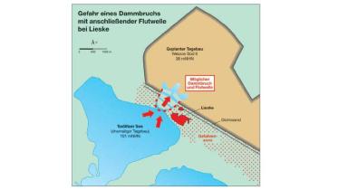 Zur Gefahr eines Dammbruchs mit anschließender Flutwelle bei Lieske