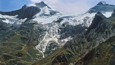 Der Hintertuxer-Gletscher in Tirol, österreichische Alpen, im Jahr 2003