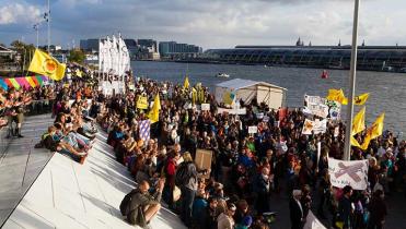 Weltweite Klimaschutzdemo am 21.09.2014, hier Amsterdam