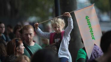 Weltweite Klimaschutzdemo am 21.09.2014, hier London