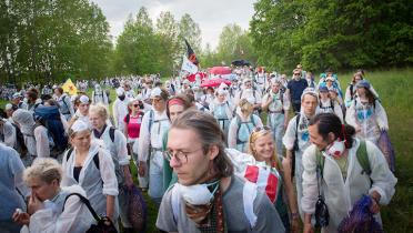 Demonstration ist unterwegs