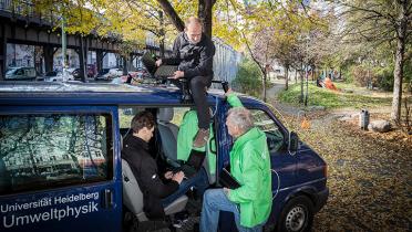 Abgasmessungen in Berlin, mit Van