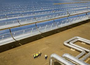 Eine Solarstation in Spanien in Andasol