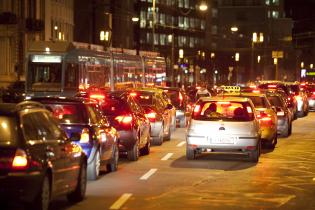 Autoverkehr in Frankfurt, 2011