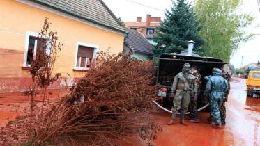 Giftschlammlawine nach Unfall in ungarischer Aluminiumfabrik im Oktober 2010