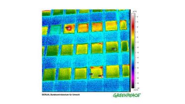 Thermographiebild des Bundesumweltministeriums, Februar 2007