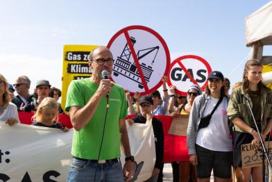 Demonstration against Borkum Gas Project in Germany