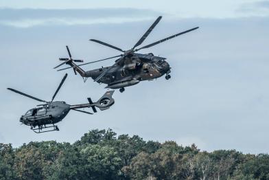 Military Aircrafts at Nörvenich Air Base in Germany