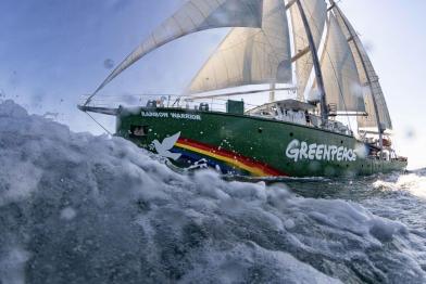 Rainbow Warrior III in der Adria