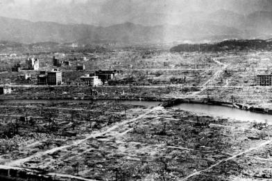 Hiroshima nach dem Atombombenabwurf, 1945