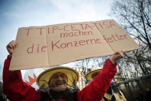 TTIP Demonstration in Berlin