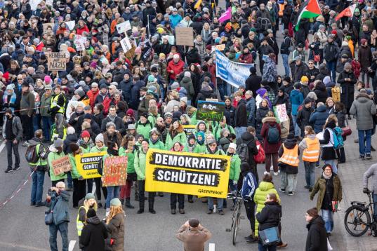 Demonstration against Right-Wing Extremism in Hamburg