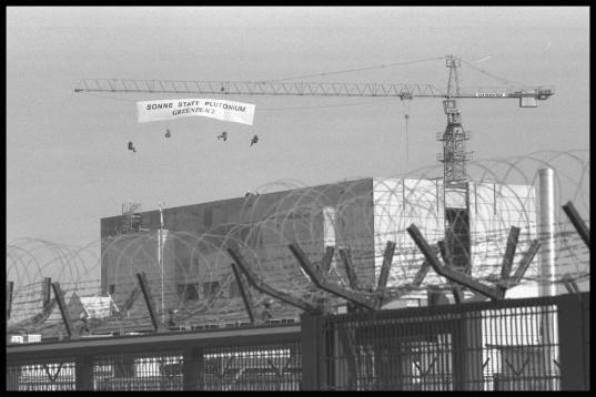 Greenpeace-Aktion an der WAA Wackersdorf