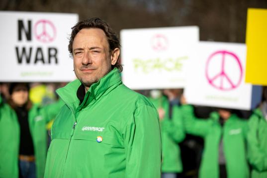 Alexander Lurz bei Friedens-Demo in Berlin